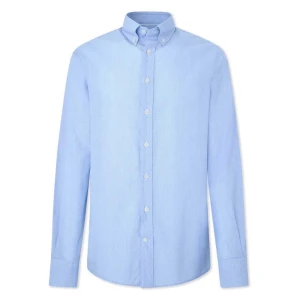 Hackett Chemise à Manches Longues Filafil Polka Dot Blue L Homme