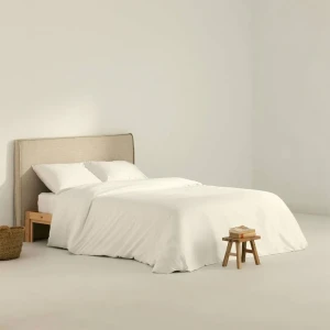Terracota Housse De Couette Nordique En Satin 300 Fils Pour 90 155x220 Cm White One Size