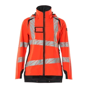 Mascot Veste De Pluie Accelerate Safe 19011 Outer Lining Hi-Vis Red / Dark Navy L