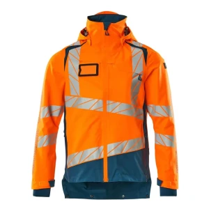 Mascot Veste De Pluie Accelerate Safe 19301 Outer Lining Hi-Vis Orange / Dark Petroleum XL
