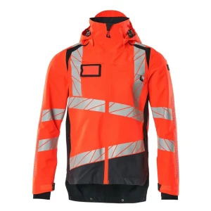 Mascot Veste De Pluie Accelerate Safe 19301 Outer Lining Hi-Vis Red / Dark Navy M