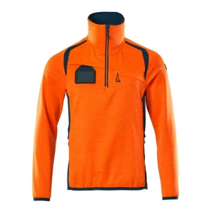 Mascot Sweat à Demi-zip Accelerate Safe 19303 Hi-Vis Orange / Dark Petroleum M