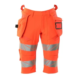 Mascot Pantalones Cortos Accelerate Safe 19349 Hanging Pockets Hi-Vis Red 56