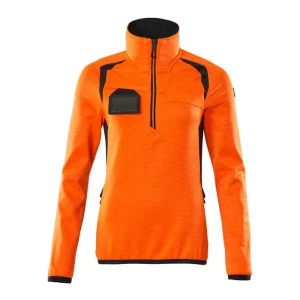 Mascot Sudadera Con Media Cremallera Accelerate Safe 19353 Hi-Vis Orange / Dark Navy 5XL