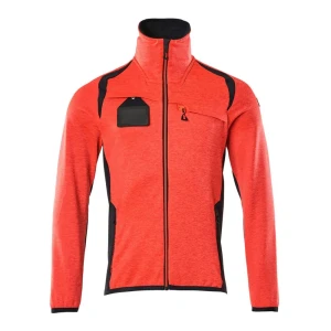 Mascot Sweat-shirt à Zip Accelerate Safe 19403 Hi-Vis Red / Dark Navy 3XL