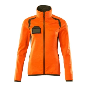 Mascot Sweat-shirt à Zip Accelerate Safe 19453 Hi-Vis Orange / Moss Green M