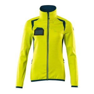 Mascot Sweat-shirt à Zip Accelerate Safe 19453 Hi-Vis Yellow / Dark Petroleum M