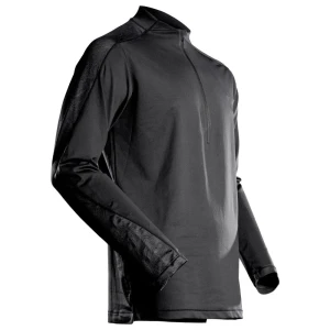 Mascot T-shirt à Manches Longues Avec Demi-zip Customized 22681 Black L