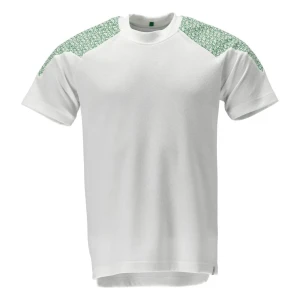 Mascot T-shirt à Manches Courtes Food & Care 20082 White / Grass Green L