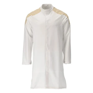 Mascot Longue Robe Food & Care 20154 White / Curry Gold 5XL