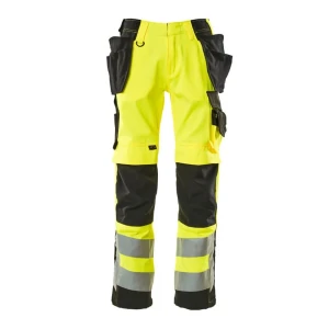 Mascot Pantalones De Trabajo Safe Supreme 15531 Hanging Pockets Big Hi-Vis Yellow / Black 68