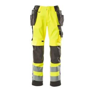 Mascot Pantalones De Trabajo Safe Supreme 15531 Hanging Pockets Big Hi-Vis Yellow / Dark Anthracite 44