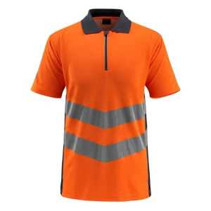 Mascot Polo De Manga Corta Safe Supreme 50130 Hi-Vis Orange / Dark Navy 4XL