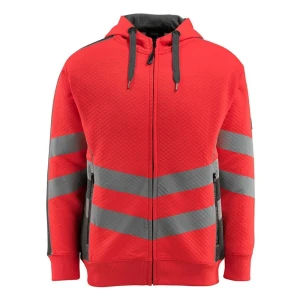 Mascot Sweat-shirt à Zip Safe Supreme 50138 Hi-Vis Red / Dark Anthracite M