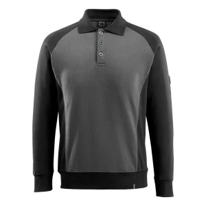 Mascot Polo De Manga Larga Unique 50610 Dark Anthracite / Black 3XL