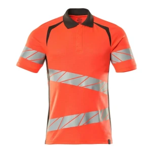 Mascot Polo De Manga Corta Accelerate Safe 19083 Hi-Vis Red / Dark Anthracite 4XL