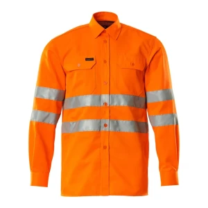 Mascot Chemise à Manches Longues Safe Classic 06004 Hi-Vis Orange 45-46