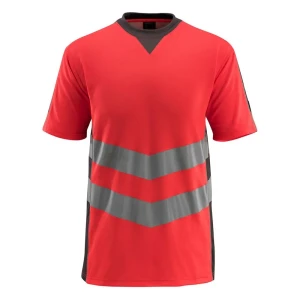 Mascot T-shirt à Manches Courtes Safe Supreme 50127 Hi-Vis Red / Dark Anthracite 3XL