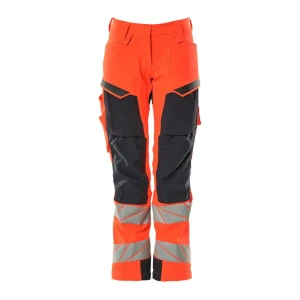 Mascot Pantalones De Trabajo Accelerate Safe 19078 Hi-Vis Red / Dark Navy 42