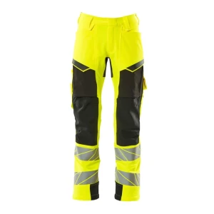 Mascot Pantalones De Trabajo Accelerate Safe 19079 Hi-Vis Yellow / Black 62