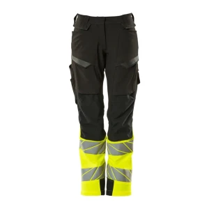 Mascot Pantalon De Travail Accelerate Safe 19178 Black / Hi-Vis Yellow 44