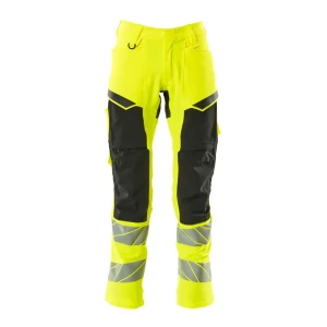Mascot Pantalones De Trabajo Accelerate Safe 19479 Hi-Vis Yellow / Black 49