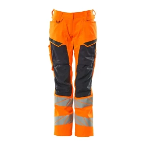Mascot Pantalones De Trabajo Accelerate Safe 19578 Hi-Vis Orange / Dark Navy 38