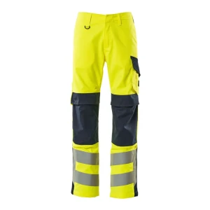 Mascot Pantalones De Trabajo Multisafe 13879 Hi-Vis Yellow / Dark Navy 50