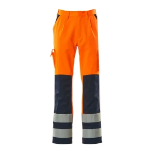 Mascot Pantalon De Travail Safe Compete 07179 Hi-Vis Orange / Navy 52