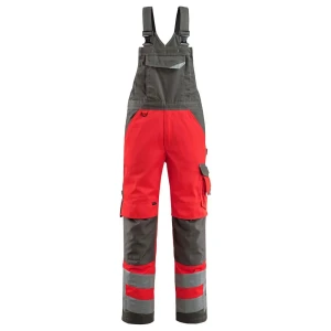 Mascot Combinaison Avec Poches Pour Genouillères Safe Supreme 15569 Hi-Vis Red / Dark Anthracite 66
