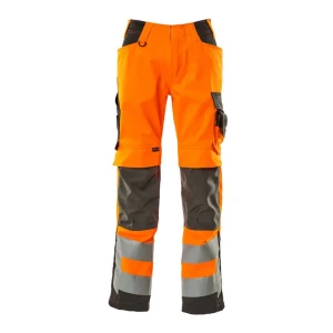 Mascot Pantalones De Trabajo Safe Supreme 15579 Hi-Vis Orange / Dark Anthracite 47