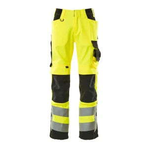 Mascot Pantalones De Trabajo Safe Supreme 15579 Hi-Vis Yellow / Black 52