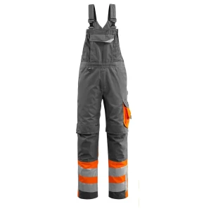 Mascot Mono Con Rodilleras Safe Supreme 15669 Dark Anthracite / Hi-Vis Orange 62