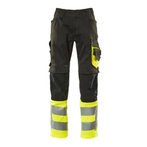 Mascot Pantalones De Trabajo Safe Supreme 15679 Black / Hi-Vis Yellow 62