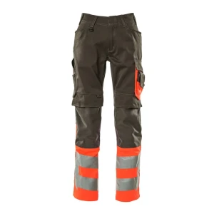 Mascot Pantalones De Trabajo Safe Supreme 15679 Dark Anthracite / Hi-Vis Red 46