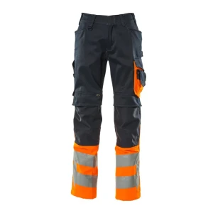Mascot Pantalones De Trabajo Safe Supreme 15679 Dark Navy / Hi-Vis Orange 58