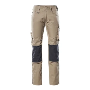 Mascot Pantalones De Trabajo Unique 12679 Light Khaki / Black 64
