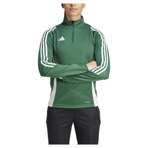 Adidas Sweat à Demi-zip Tiro24 Team Dark Green / White 2XL Femme