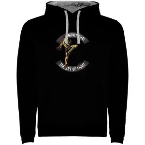 Kruskis Sweat à Capuche Art Of Fight Bicolor Black / Grey 2XL