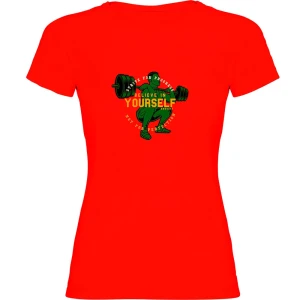 Kruskis T-shirt à Manches Courtes Believe Red L