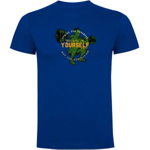 Kruskis T-shirt à Manches Courtes Believe Royal Blue L