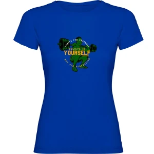 Kruskis T-shirt à Manches Courtes Believe Royal Blue S