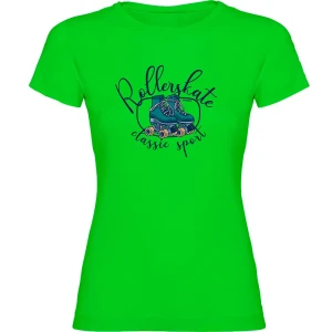 Kruskis T-shirt à Manches Courtes Classic Sport Light Green XL Femme