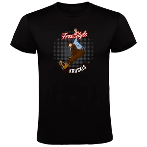 Kruskis T-shirt à Manches Courtes Freestyle Rollers Black M Homme