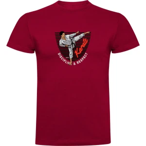 Kruskis T-shirt à Manches Courtes Karate Dark Red S