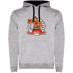 Kruskis Sweat à Capuche Legendary Boxer Bicolor Heather Grey / Black M