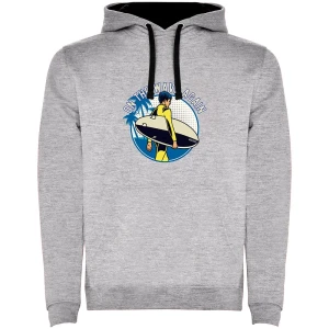 Kruskis Sweat à Capuche On The Wave Bicolor Heather Grey / Black 2XL Homme