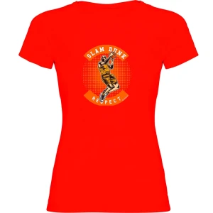Kruskis T-shirt à Manches Courtes Player Respect Red XL Femme