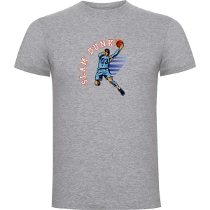 Kruskis T-shirt à Manches Courtes Slam Dunk Heather Grey 3XL Homme