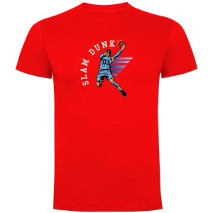 Kruskis T-shirt à Manches Courtes Slam Dunk Red M Homme